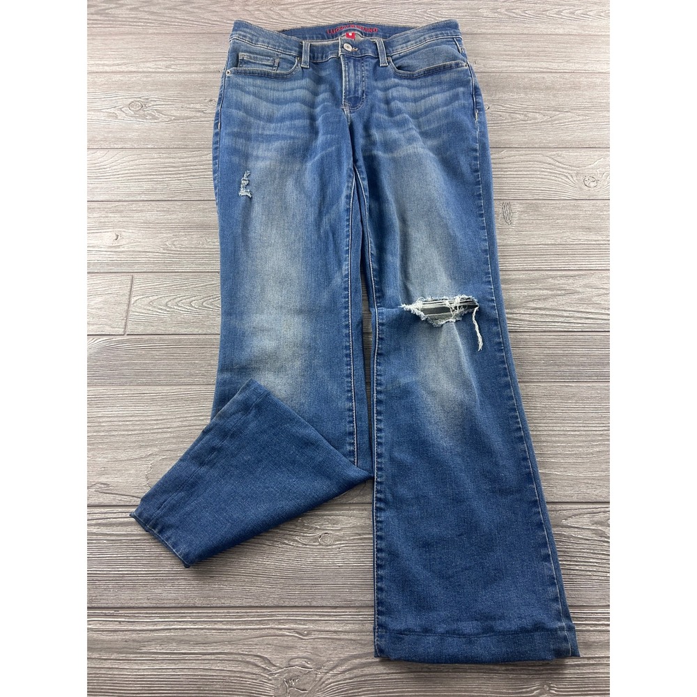 Lucky Brand Sweet Mid Rise Bootcut Jeans Distressed Medium Wash 8/29R